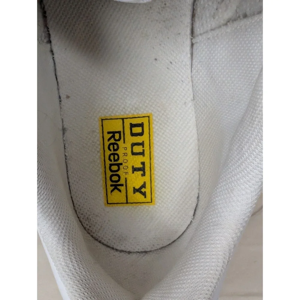 Reebok Duty Proof Men's Size 10 White‎ Oil And Slip Resistant